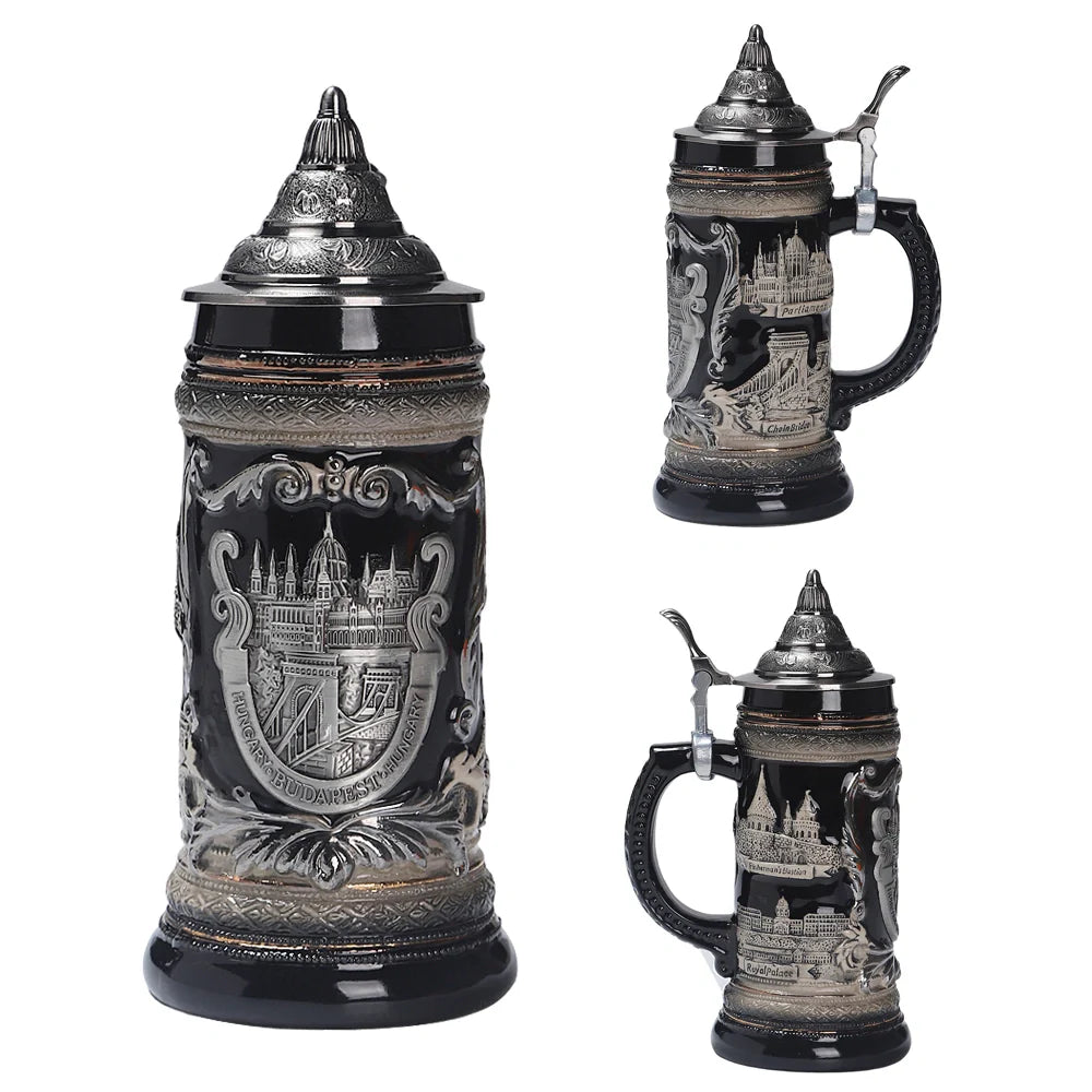 German Beer Stein Mug Gerz A48