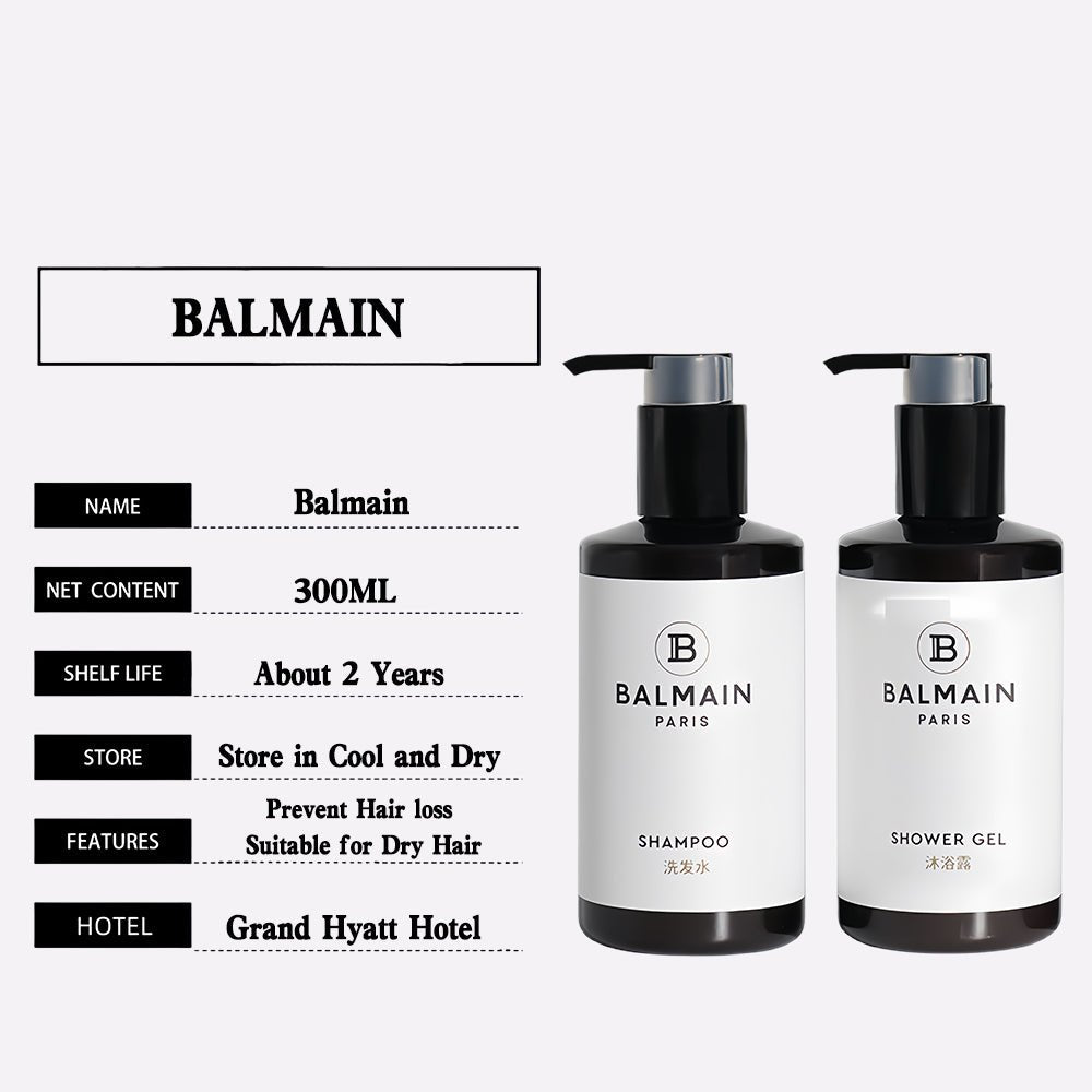 BALMAIN Shampoo & Conditioner & Shower Gel & Body Lotion 300ml