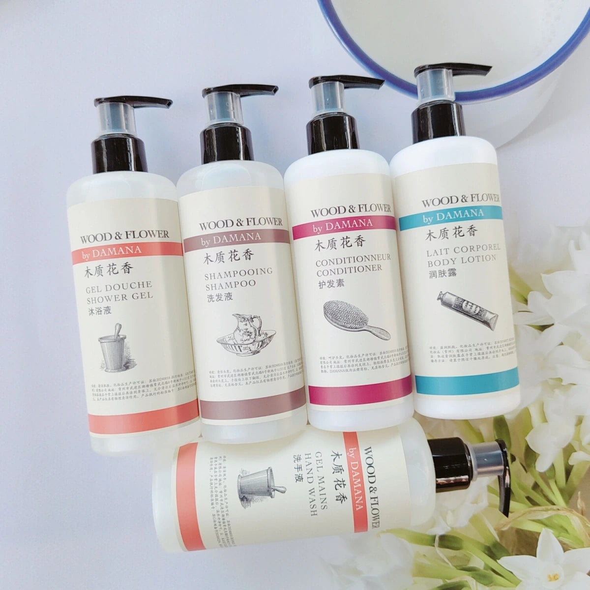 DAMANA Shampoo oder Spülung oder Duschgel oder Bodylotion oder Handseife 300ML