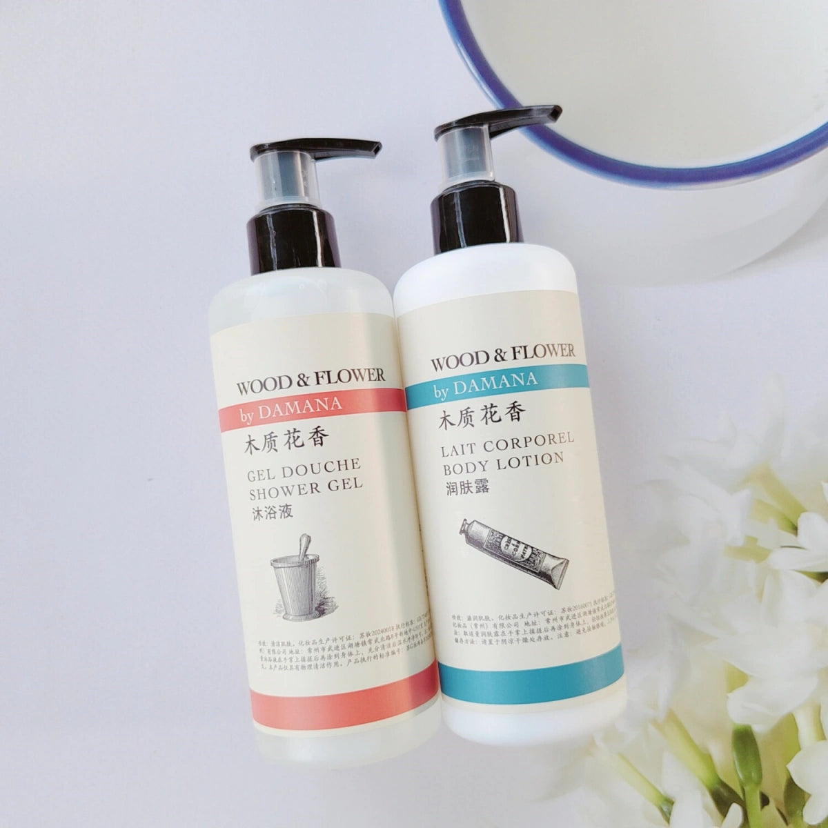 DAMANA Shampoo oder Spülung oder Duschgel oder Bodylotion oder Handseife 300ML