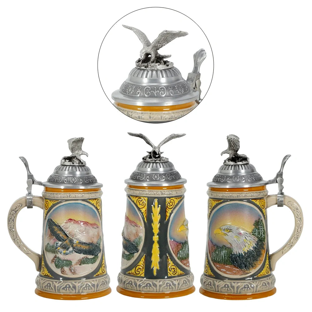 German Beer Stein Mug Gerz A53