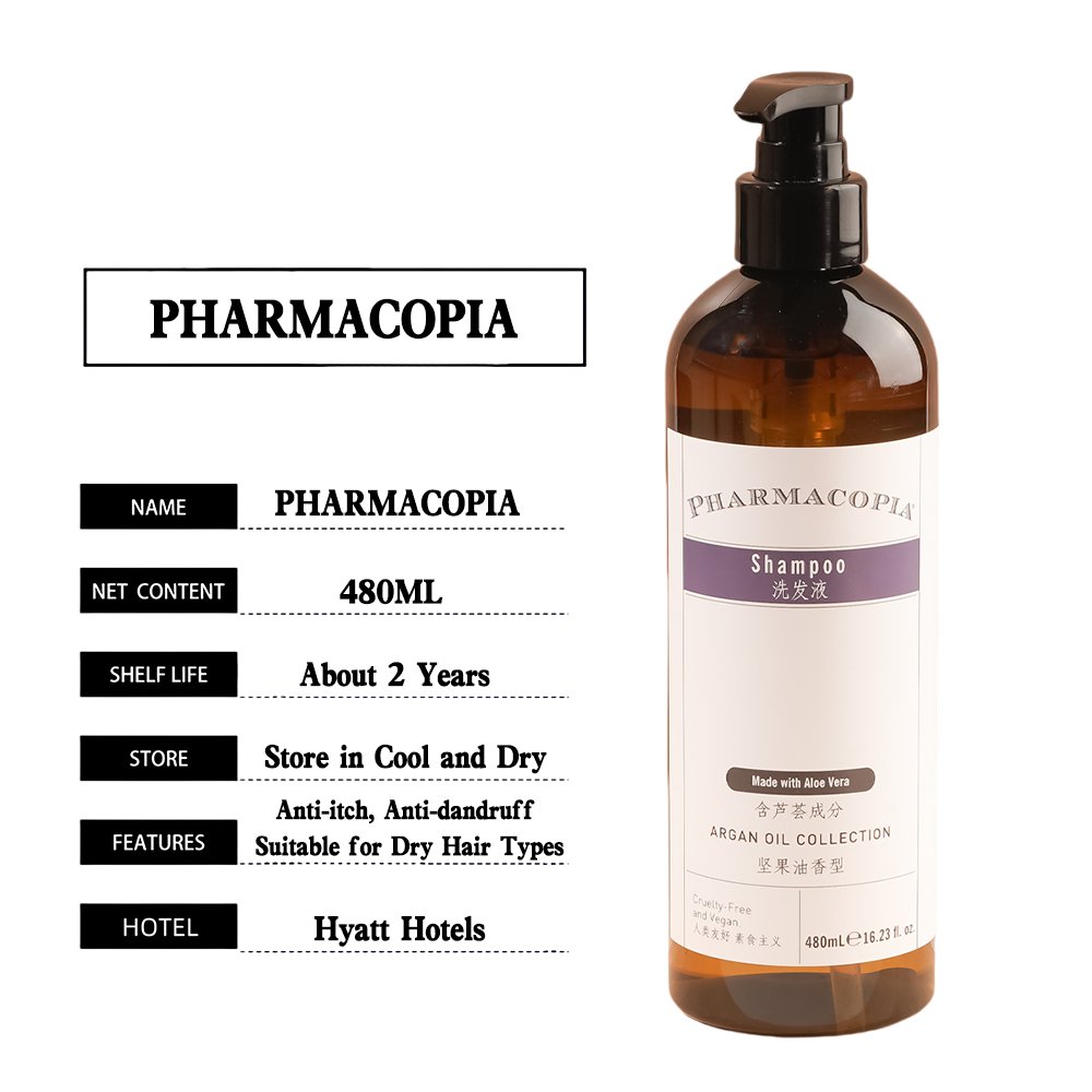 PHARMACOPIA Shampoo & Conditioner & Body Wash 480ML