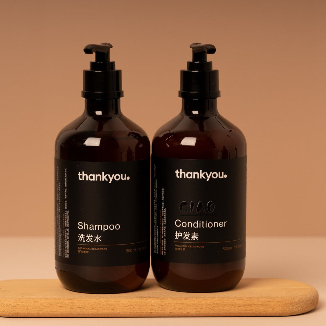 THANK YOU Shampoo & Conditioner & Shower Gel 500ML