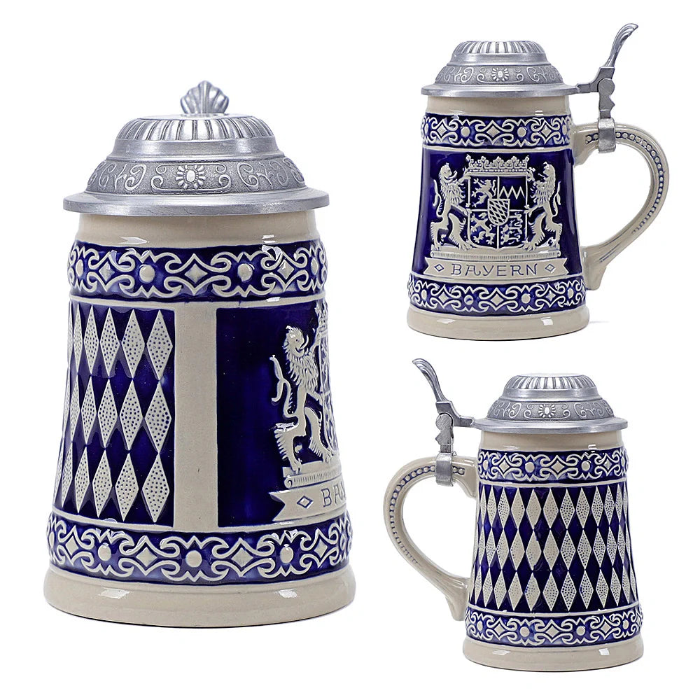 German Beer Stein Mug Gerz A43