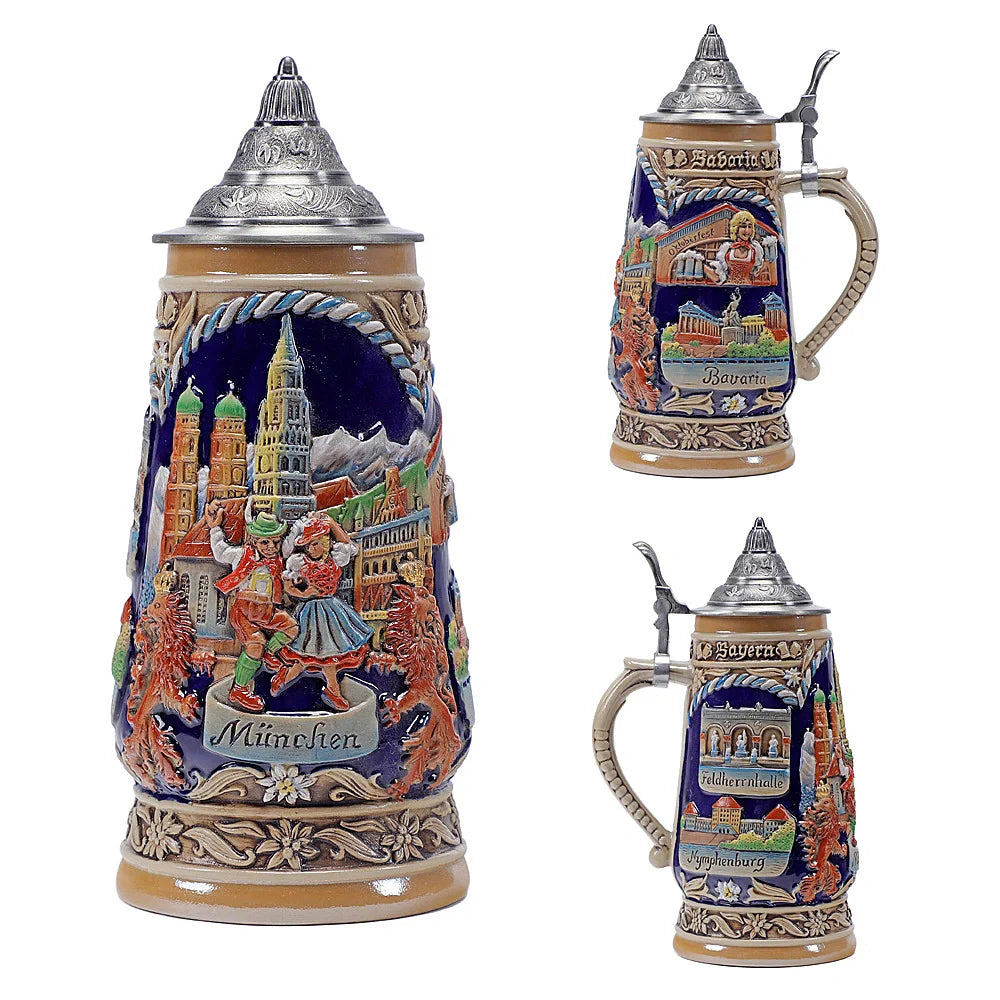German Beer Stein Mug Gerz A45