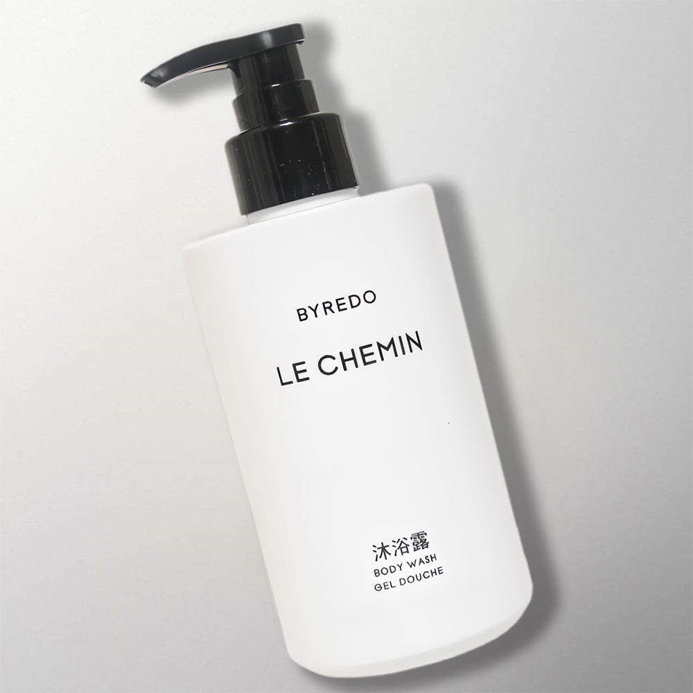 The Luxury Collection Hotel shower gel byredo le chemin tolietries