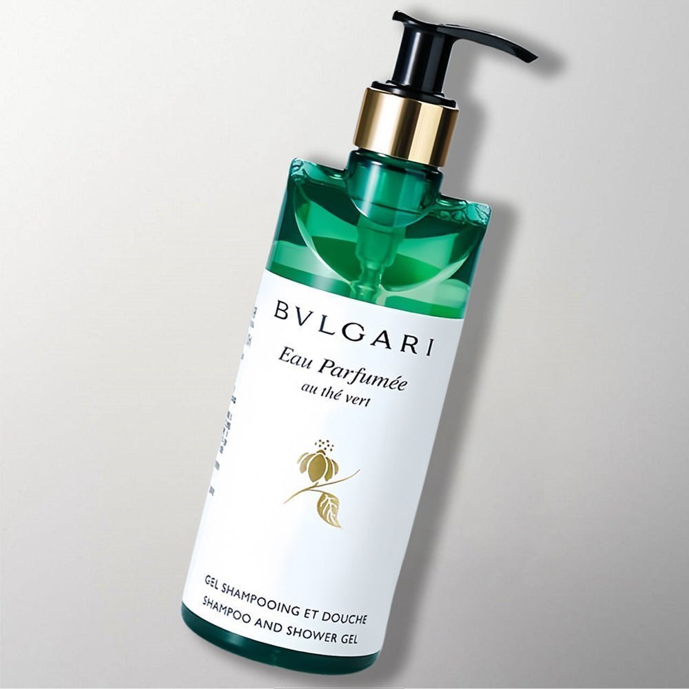 Bvlgari Shower Gel Green Tea Scents for Bvlgari Hotel Toiletries.
