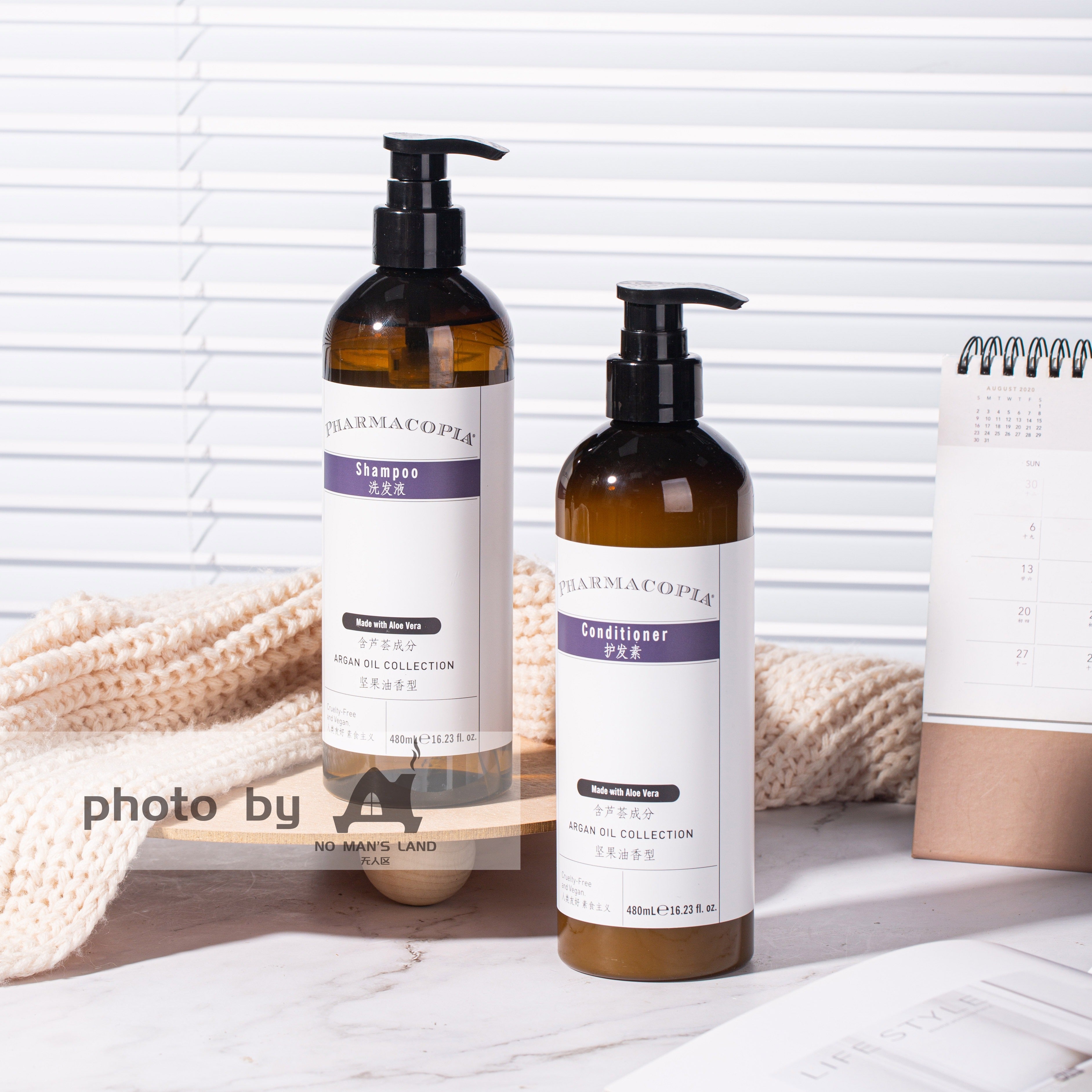 PHARMACOPIA Shampoing & Revitalisant & Gel douche 480 ml