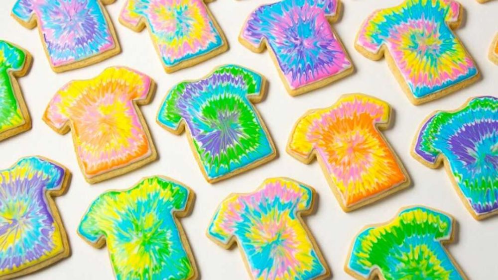 Cute Tie Dye Cookies
