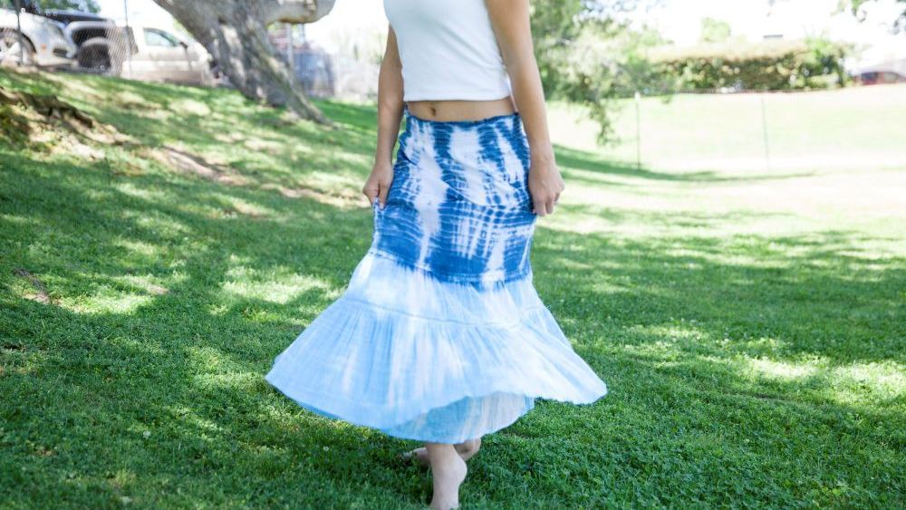 The shibori tie dye charm