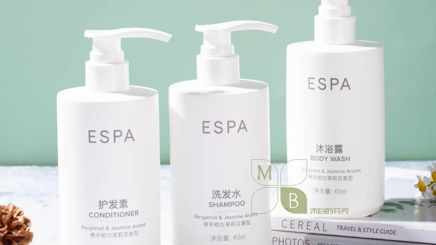 ESPA hotel toieltries 3 per bundle