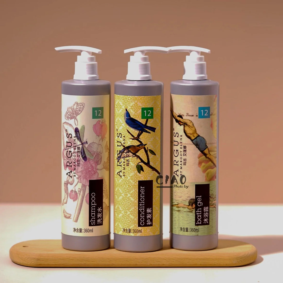 ARGUS Shampoo &amp; Conditioner &amp; Shower Gel 360ML