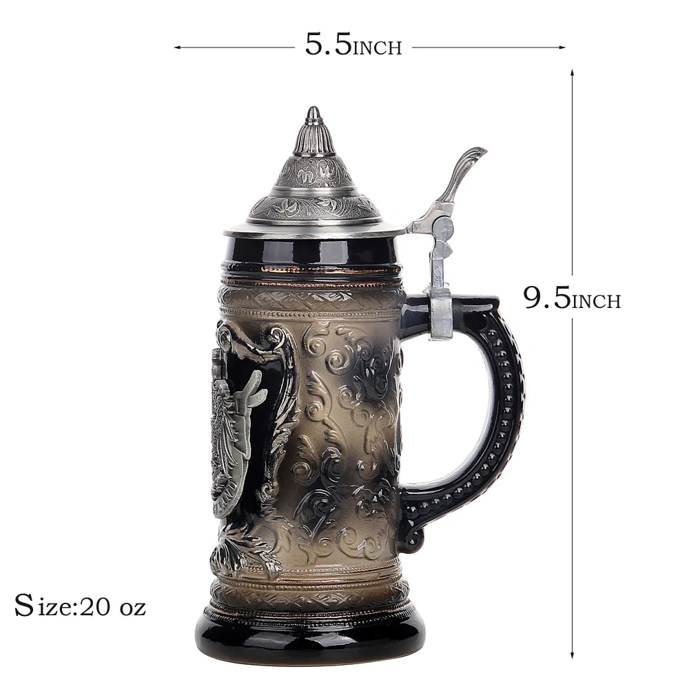 German Beer Stein Mug Gerz A46