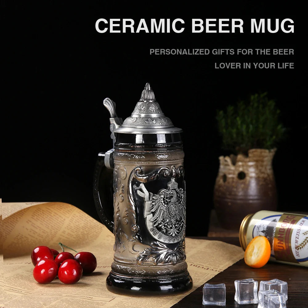 German Beer Stein Mug Gerz A46
