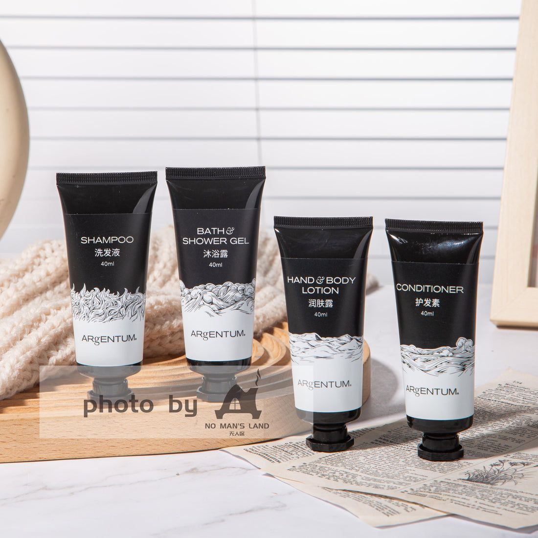 ARGENTUM Shampoo & Conditioner & Shower Gel & Body Lotion 40ML