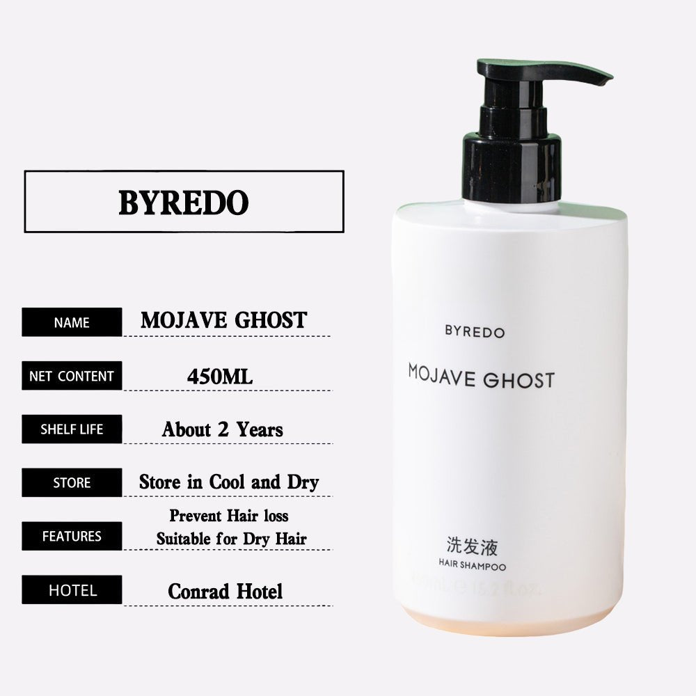 Hôtel Conrad Shampoing & gel douche & après-shampoing &  lotion pour le corps BYREDO MOJAVE GHOST 450 ml