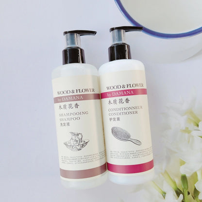 Shampooing, après-shampooing, gel douche, lait corporel ou savon liquide DAMANA 300ML