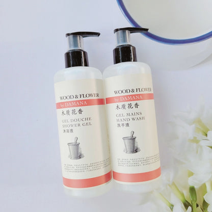 Shampooing, après-shampooing, gel douche, lait corporel ou savon liquide DAMANA 300ML