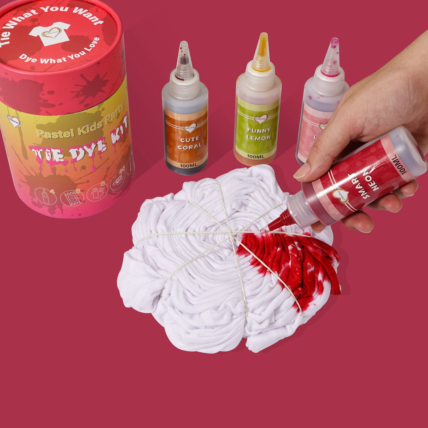 Tie Dye Kit of 4 Themes for Sale  IOliveYou®Tie Dye Kit – IOliveYou Tie Dye