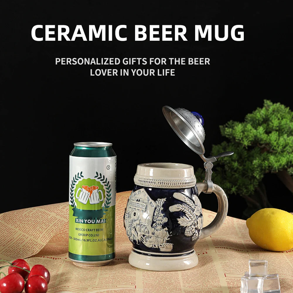 German Beer Stein Mug Gerz A56