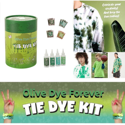 Olive, Teal & Green Tie Dye Colors in Fancy Plants Greens Tie Dye Kit (Tye Dye F