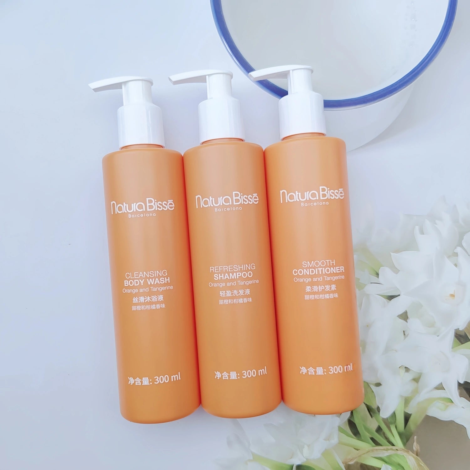 Natura Bisse Shampoo or Conditioner or Shower Gel or Body Lotion or Hand Wash Orange Scent 300ML