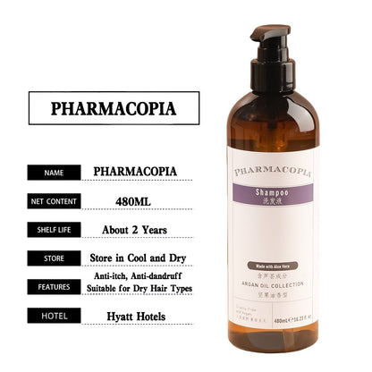PHARMACOPIA Shampoing &amp; Revitalisant  &amp; Gel douche 480 ml