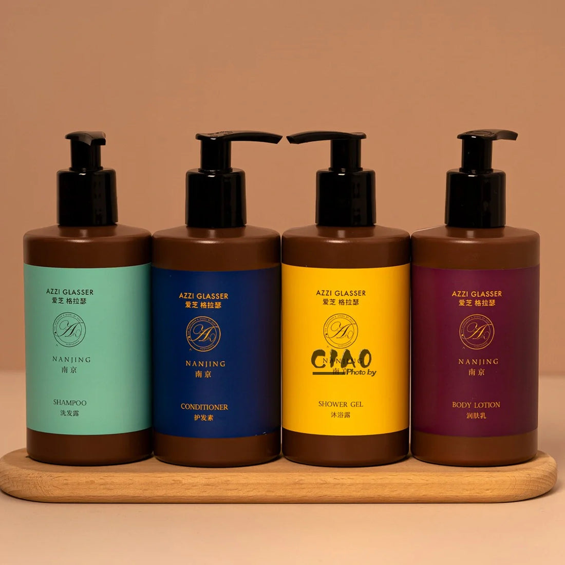 AZZI GLASSER Shampoo & Conditioner & Body Lotion & Shower Gel 300ML