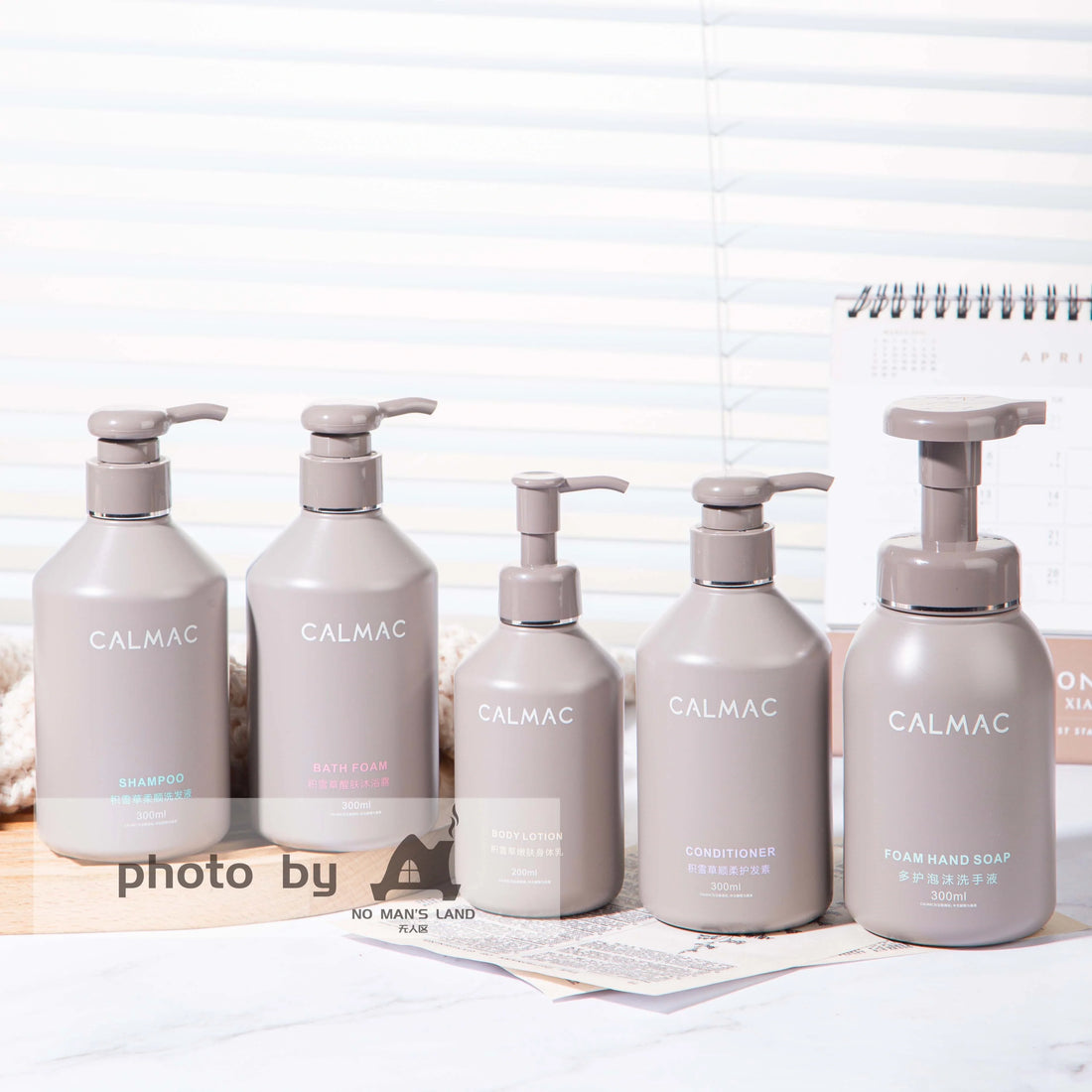 CALMAC Shampoo & Conditioner & Body Lotion & Shower Gel & Hand Wash 300ML