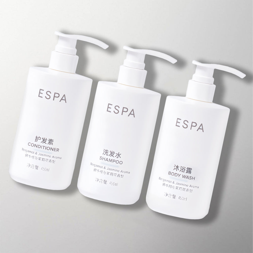 The Peninsula toieltries ESPA 3 per bundle