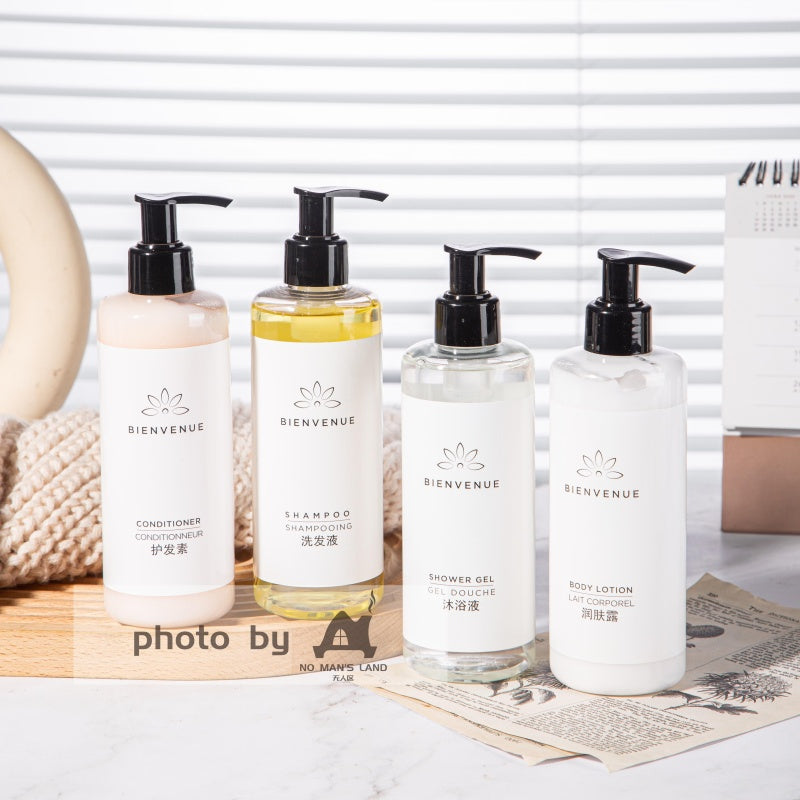BIENVENUE Shampoo & Conditioner & Shower Gel & Body Lotion 300ML