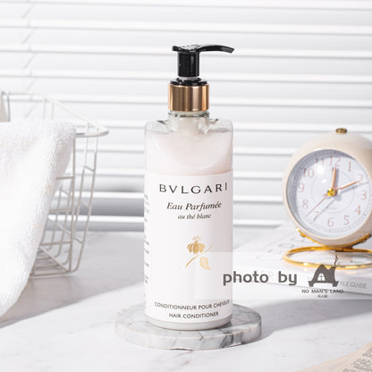 Bvlgari Hotel Shampooing et Gel douche et Conditionneur et Lotion pour le corps et liquide de lavage des mains Green Tea 10,1 oz White Tea 300ML 