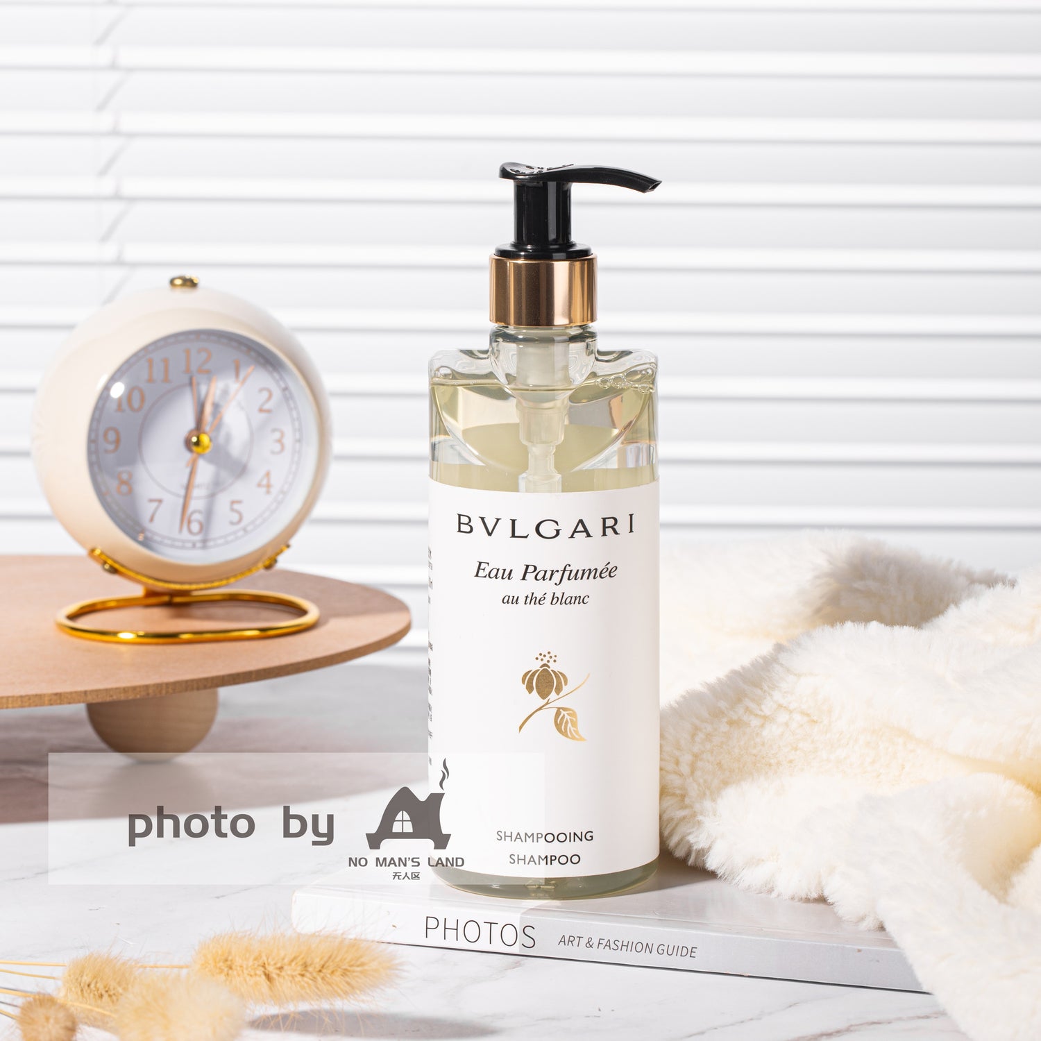 Bvlgari Hotel Shampooing et Gel douche et Conditionneur et Lotion pour le corps et liquide de lavage des mains Green Tea 10,1 oz White Tea 300ML 