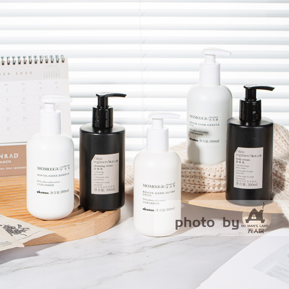 DAVINES MOMO Shampoing  &amp; Après-shampoing &amp; Gel douche &amp; Lotion pour le corps 300 ml