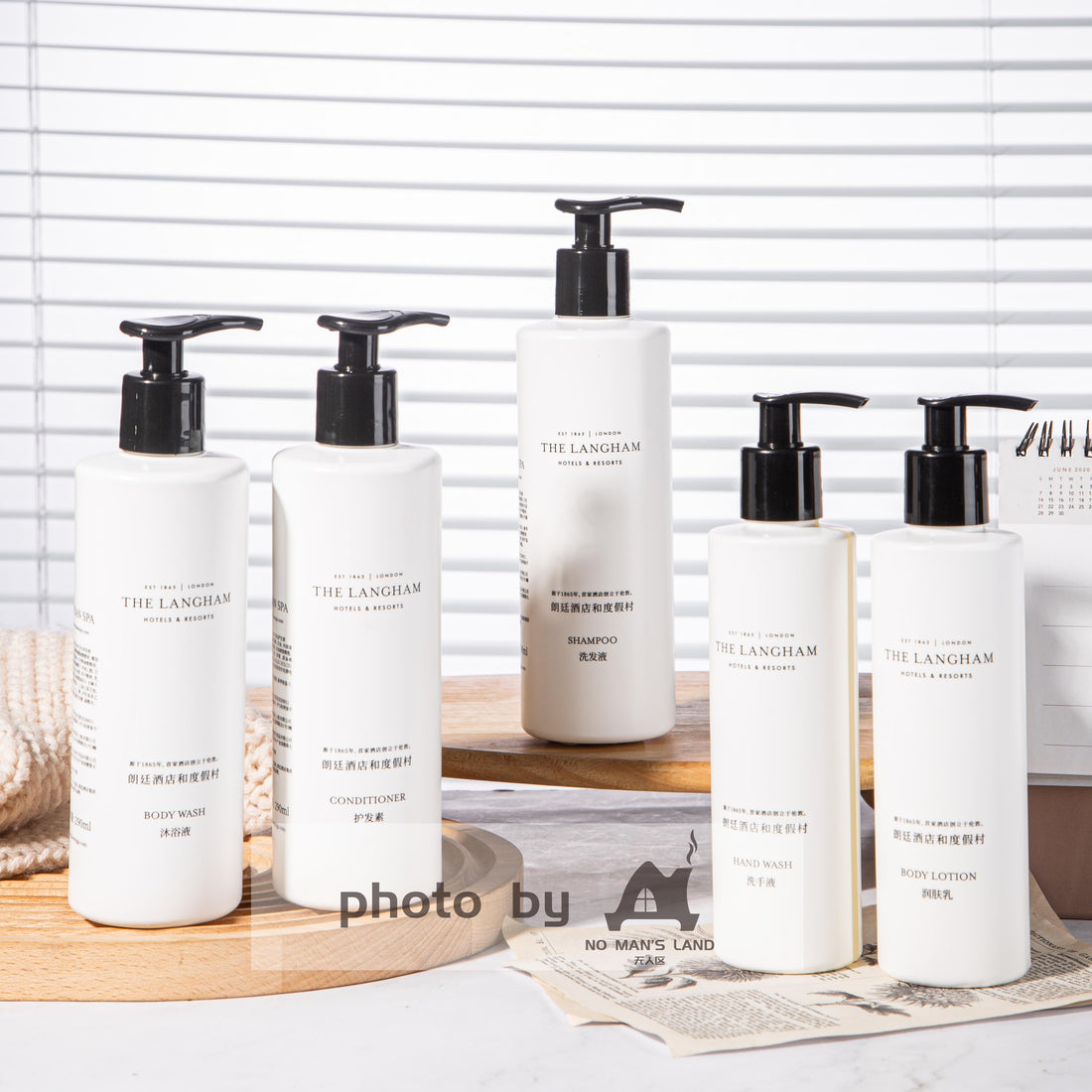 THE LANGHAM Shampoing &amp; revitalisant &amp; gel douche 290ML
