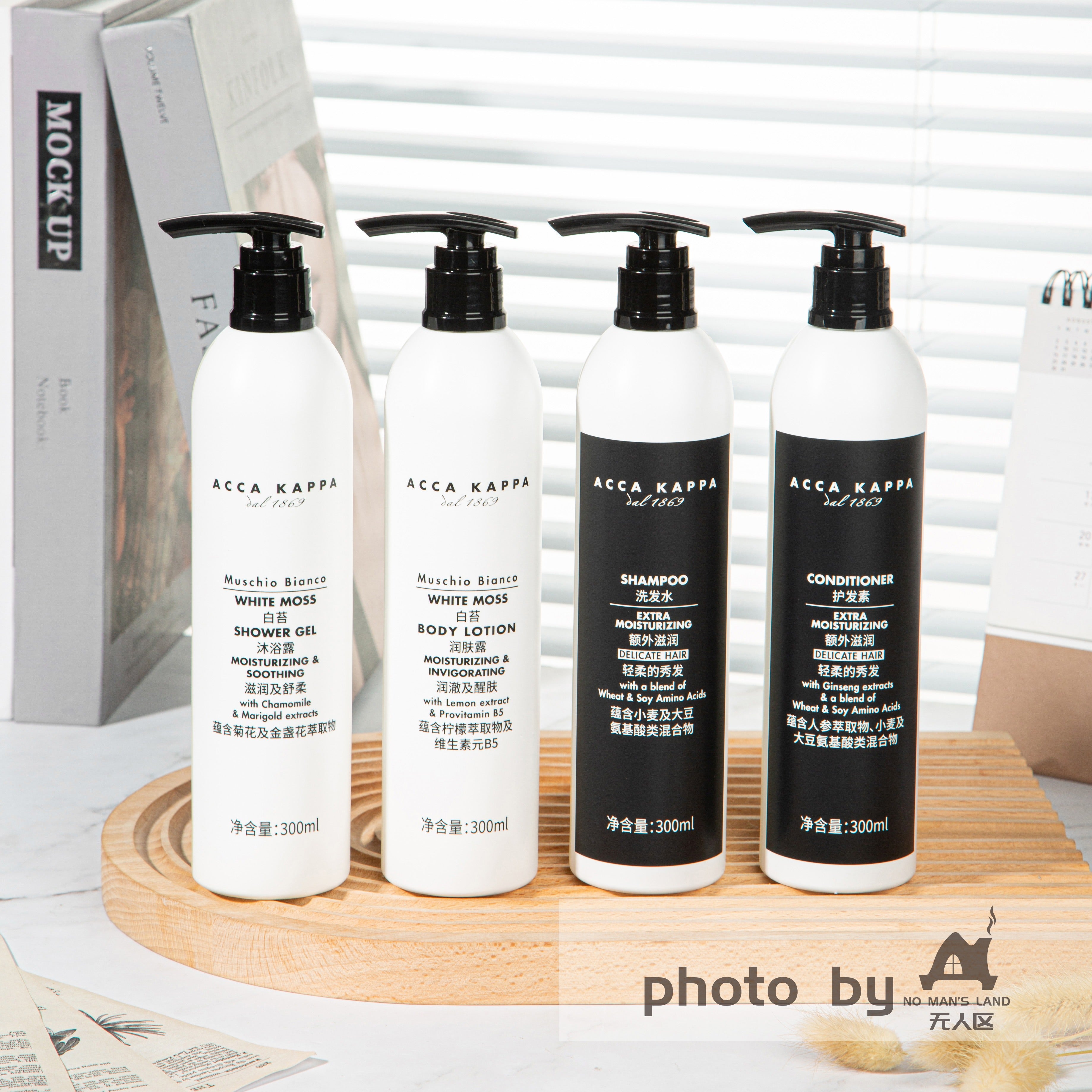 ACCA KAPPA Shampoing &amp; Conditionneur &amp; Gel douche &amp; Lotion pour le corps 300 ml